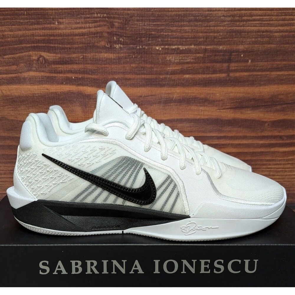 Women's Size 11.5 / Men's Size 10 Nike Sabrina 2 TB P White Black HM5038-102 New